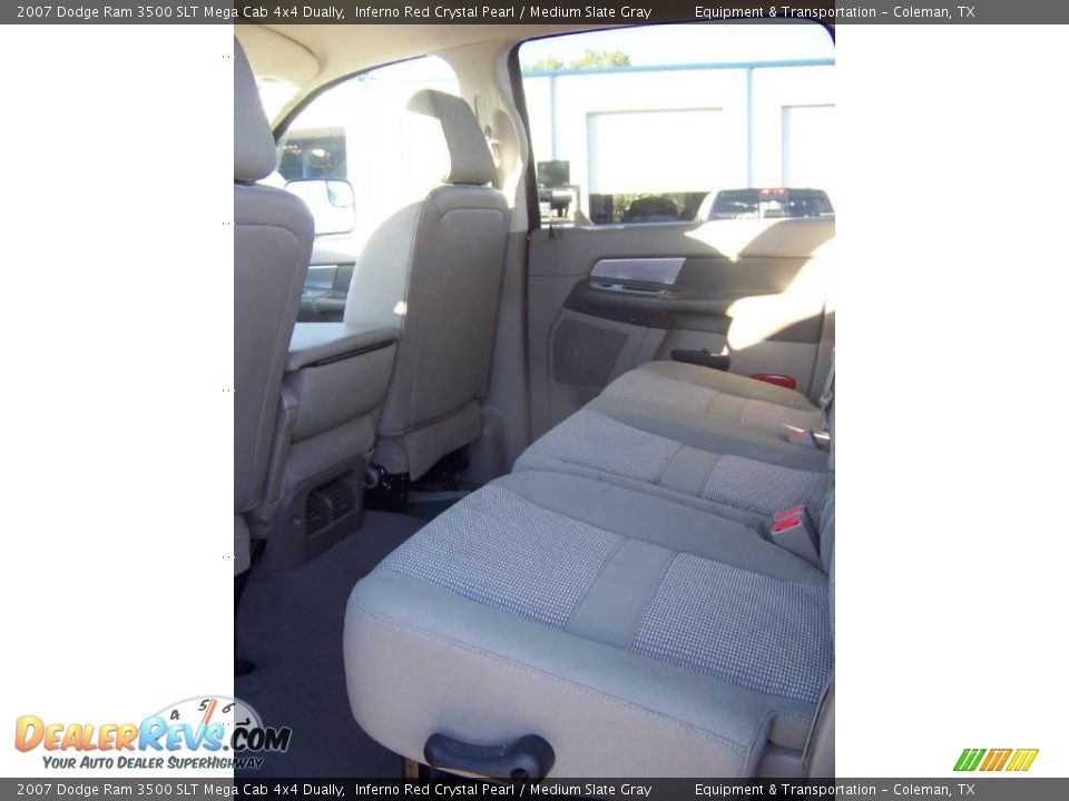 2007 Dodge Ram 3500 SLT Mega Cab 4x4 Dually Inferno Red Crystal Pearl / Medium Slate Gray Photo #15