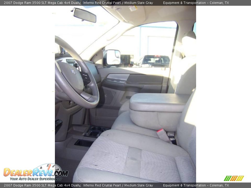 2007 Dodge Ram 3500 SLT Mega Cab 4x4 Dually Inferno Red Crystal Pearl / Medium Slate Gray Photo #17