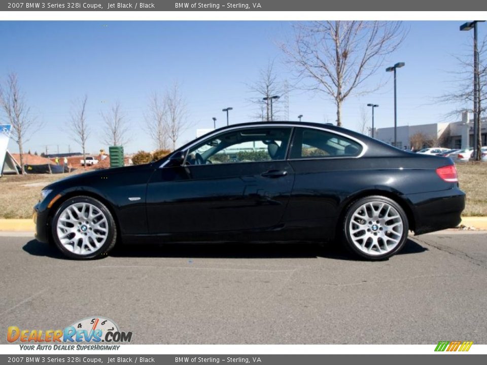 2007 BMW 3 Series 328i Coupe Jet Black / Black Photo #3