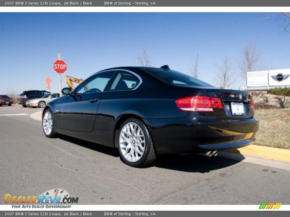 2007 BMW 3 Series 328i Coupe Jet Black / Black Photo #4