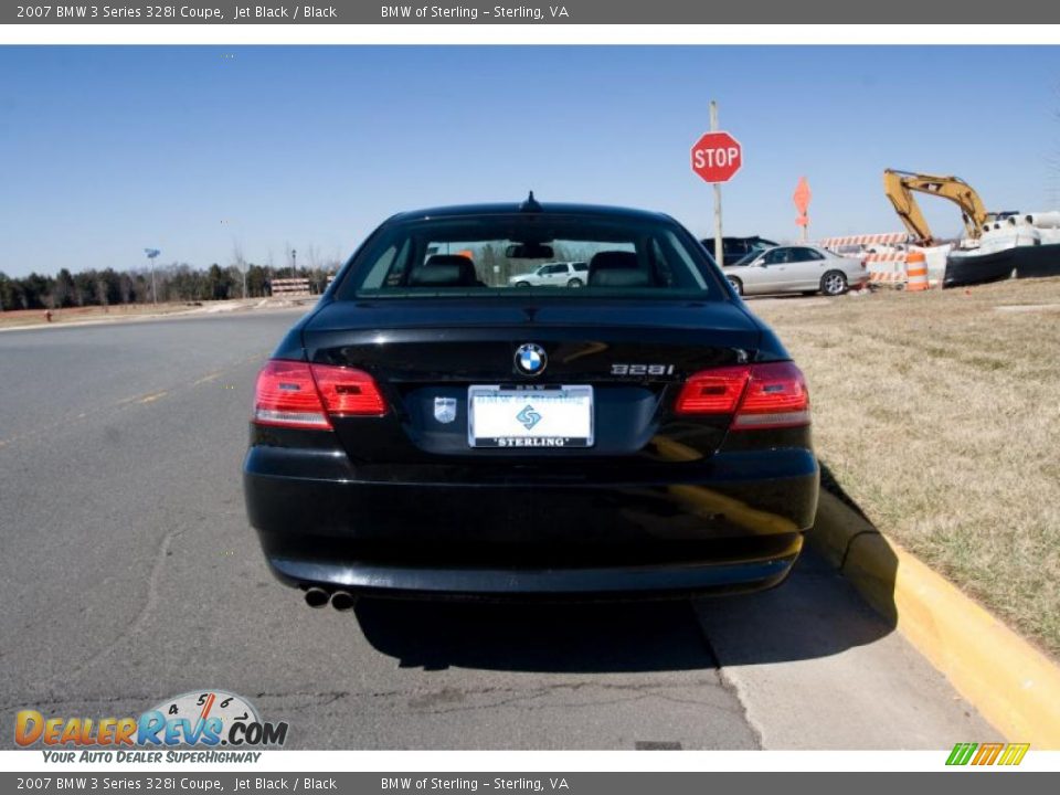 2007 BMW 3 Series 328i Coupe Jet Black / Black Photo #5