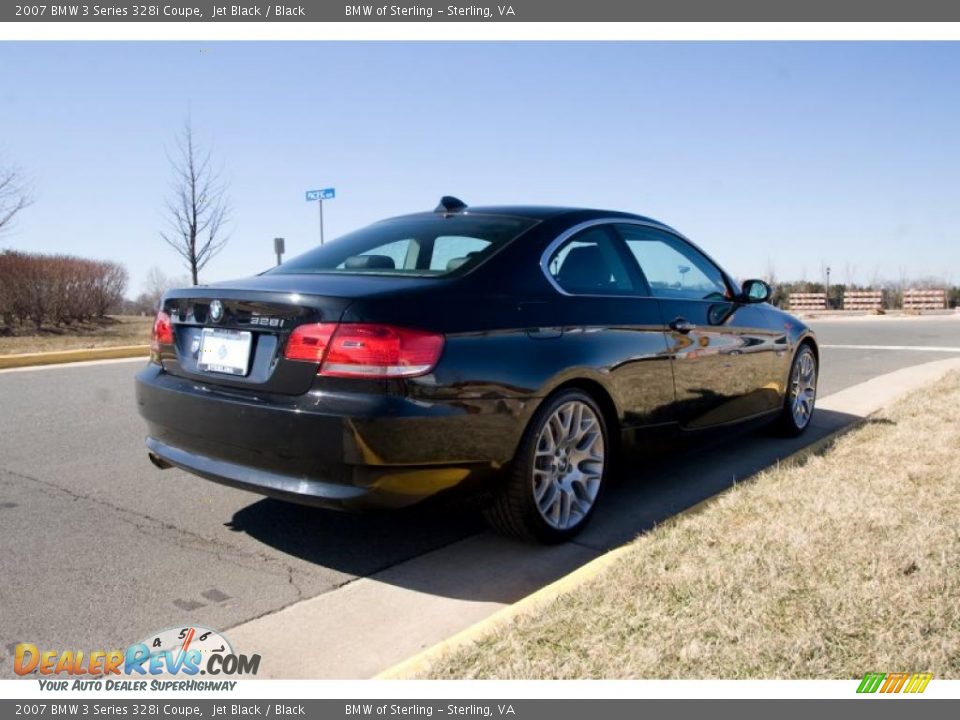 2007 BMW 3 Series 328i Coupe Jet Black / Black Photo #6