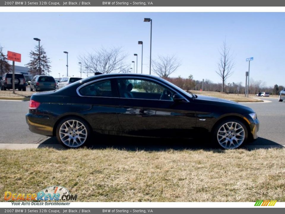 2007 BMW 3 Series 328i Coupe Jet Black / Black Photo #7
