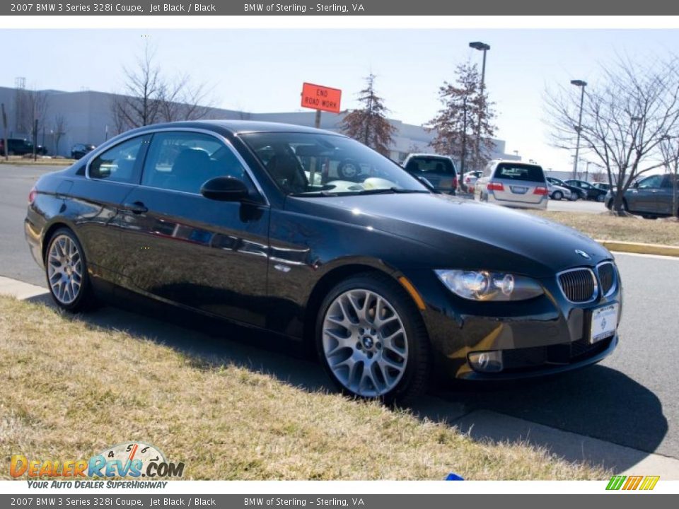 2007 BMW 3 Series 328i Coupe Jet Black / Black Photo #8