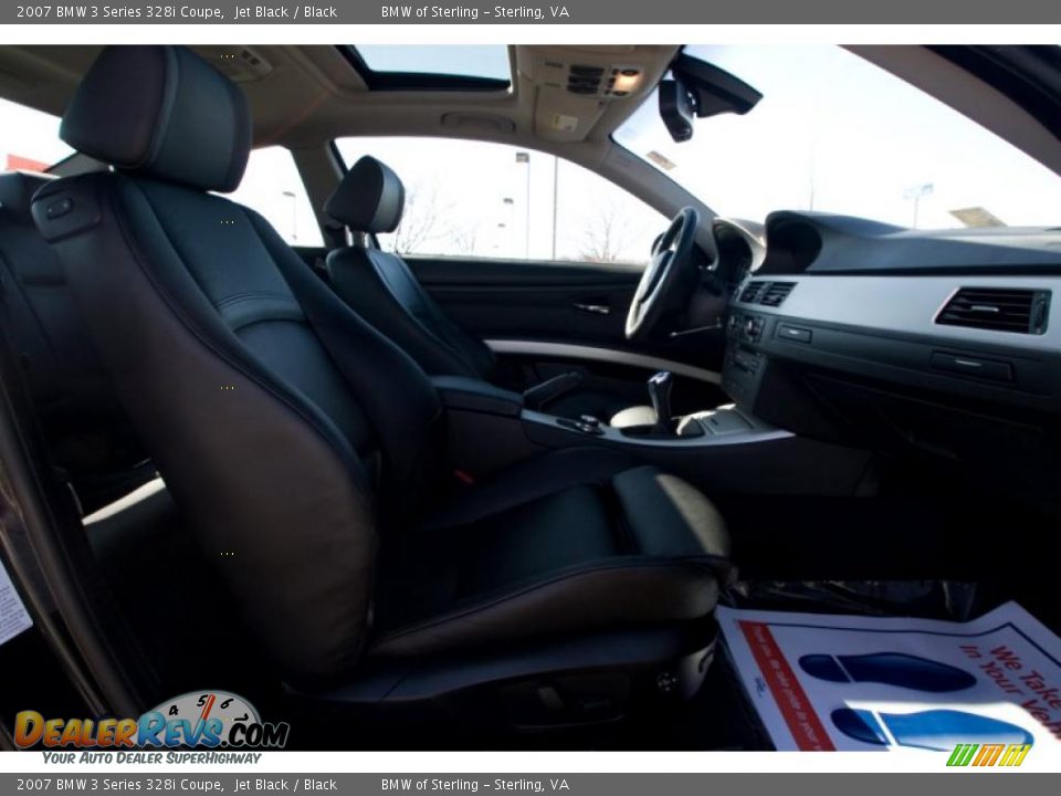 2007 BMW 3 Series 328i Coupe Jet Black / Black Photo #9