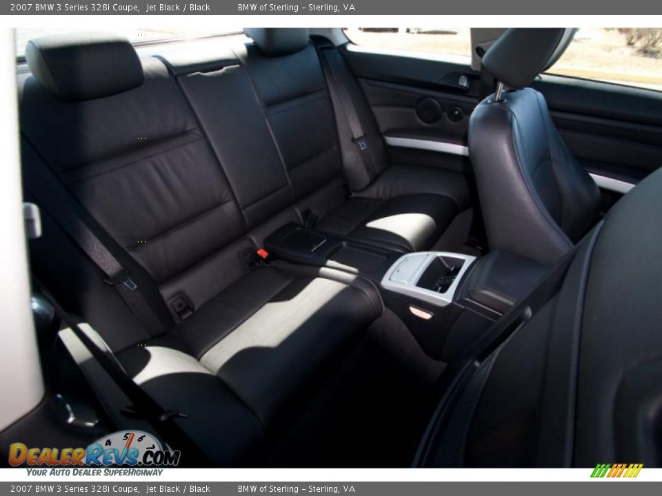2007 BMW 3 Series 328i Coupe Jet Black / Black Photo #10