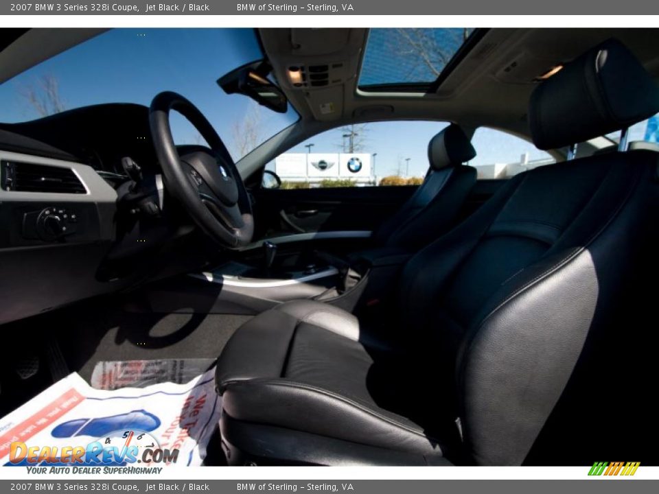 2007 BMW 3 Series 328i Coupe Jet Black / Black Photo #11