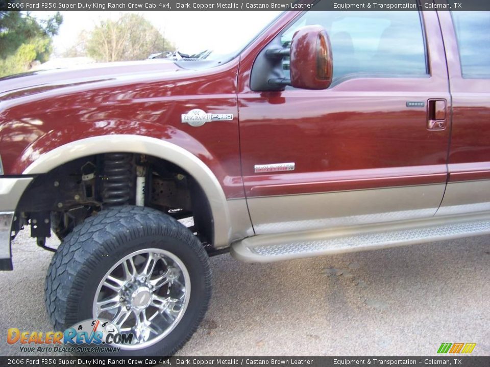 2006 Ford F350 Super Duty King Ranch Crew Cab 4x4 Dark Copper Metallic / Castano Brown Leather Photo #2