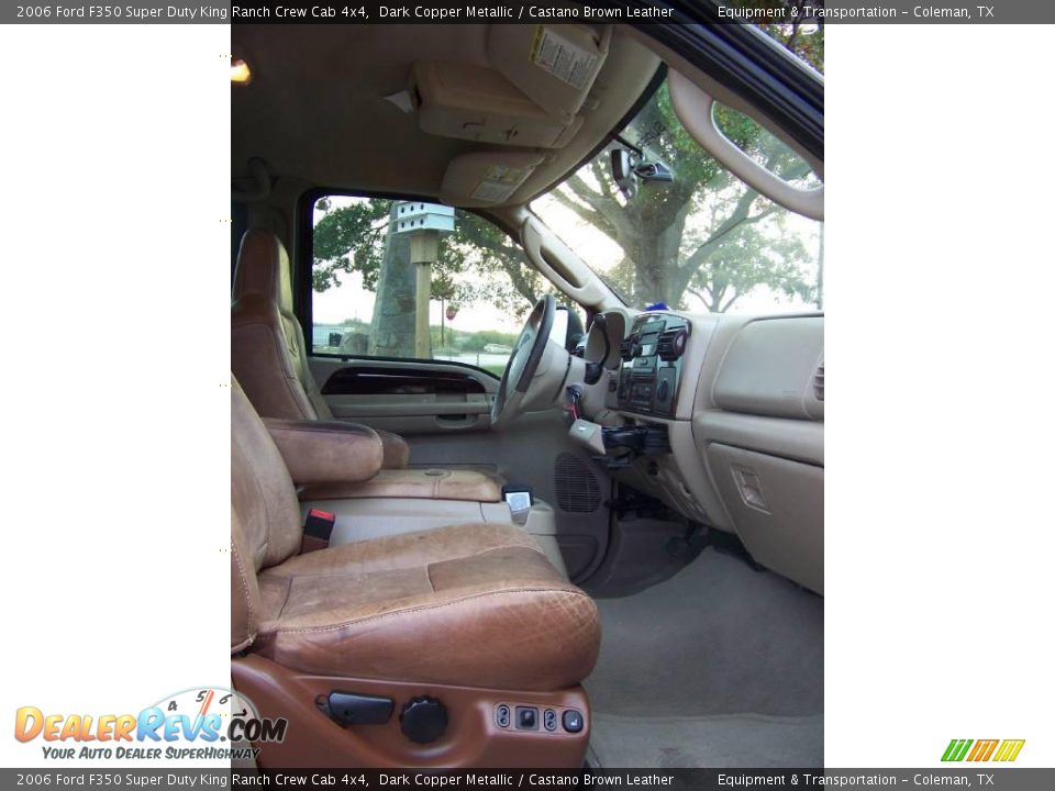 2006 Ford F350 Super Duty King Ranch Crew Cab 4x4 Dark Copper Metallic / Castano Brown Leather Photo #5