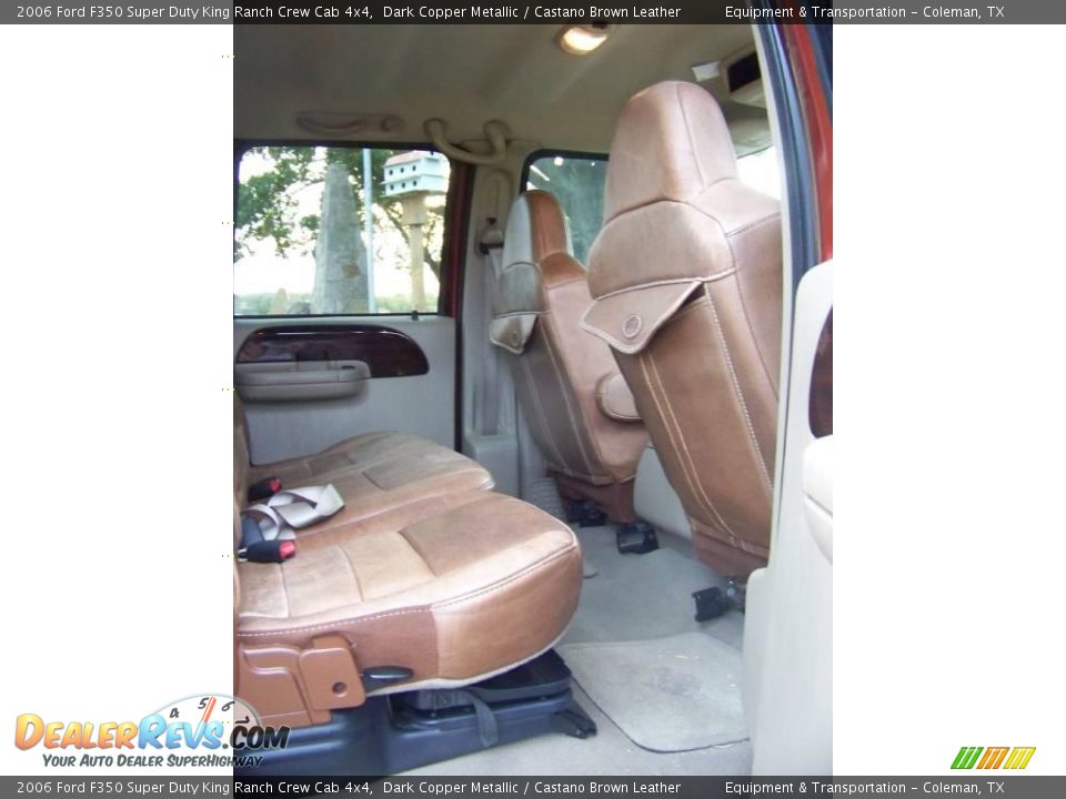 2006 Ford F350 Super Duty King Ranch Crew Cab 4x4 Dark Copper Metallic / Castano Brown Leather Photo #6