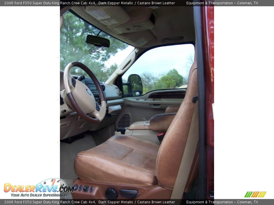 2006 Ford F350 Super Duty King Ranch Crew Cab 4x4 Dark Copper Metallic / Castano Brown Leather Photo #8