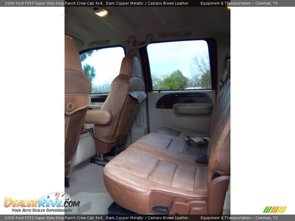 2006 Ford F350 Super Duty King Ranch Crew Cab 4x4 Dark Copper Metallic / Castano Brown Leather Photo #9