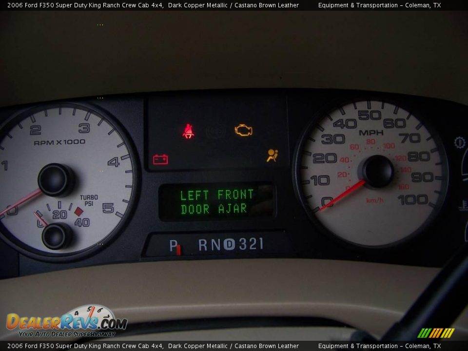 2006 Ford F350 Super Duty King Ranch Crew Cab 4x4 Dark Copper Metallic / Castano Brown Leather Photo #10
