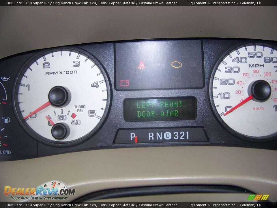 2006 Ford F350 Super Duty King Ranch Crew Cab 4x4 Dark Copper Metallic / Castano Brown Leather Photo #11