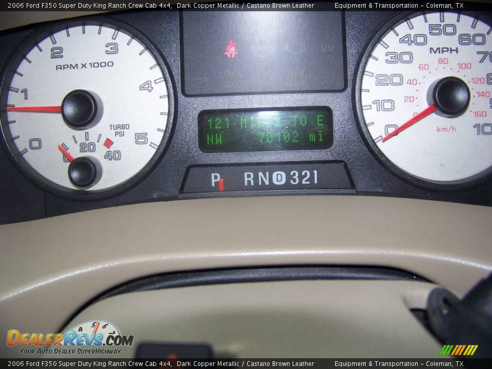2006 Ford F350 Super Duty King Ranch Crew Cab 4x4 Dark Copper Metallic / Castano Brown Leather Photo #12