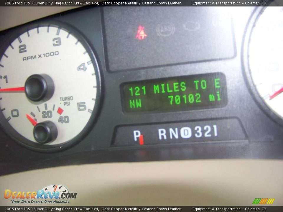 2006 Ford F350 Super Duty King Ranch Crew Cab 4x4 Dark Copper Metallic / Castano Brown Leather Photo #13