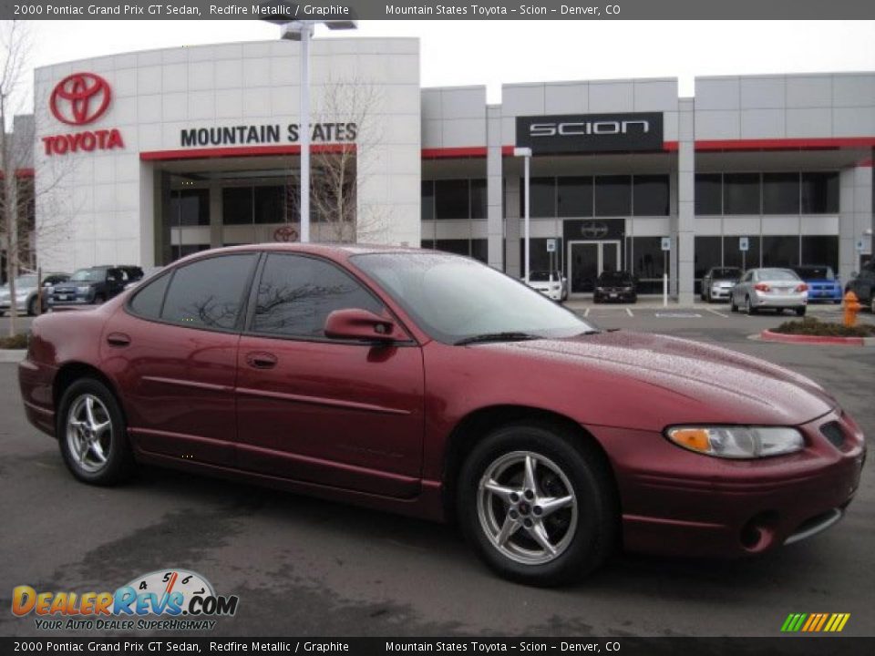 2000 Pontiac Grand Prix GT Sedan Redfire Metallic / Graphite Photo #1