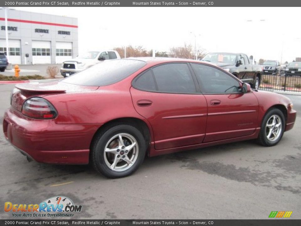 2000 Pontiac Grand Prix GT Sedan Redfire Metallic / Graphite Photo #2