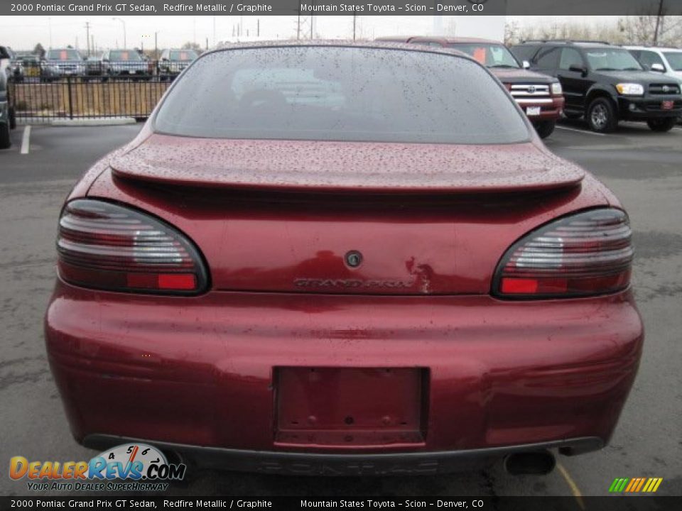 2000 Pontiac Grand Prix GT Sedan Redfire Metallic / Graphite Photo #3