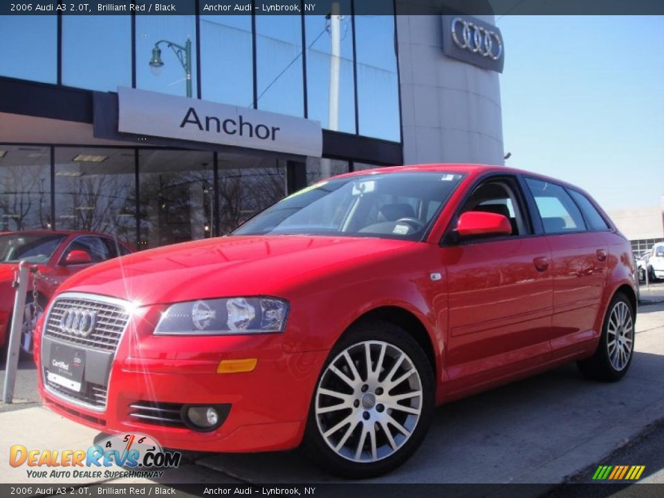 2006 Audi A3 2.0T Brilliant Red / Black Photo #1