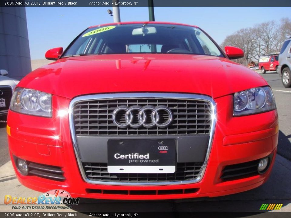 2006 Audi A3 2.0T Brilliant Red / Black Photo #2