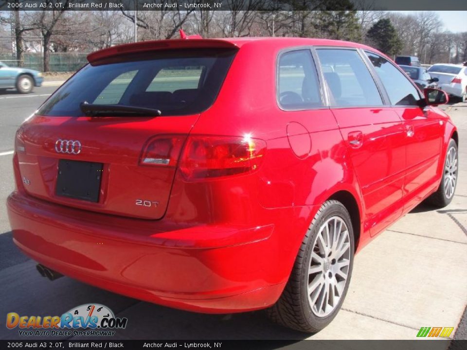 2006 Audi A3 2.0T Brilliant Red / Black Photo #5