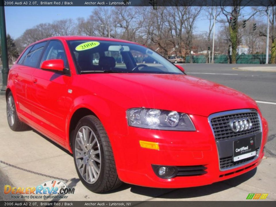 2006 Audi A3 2.0T Brilliant Red / Black Photo #6