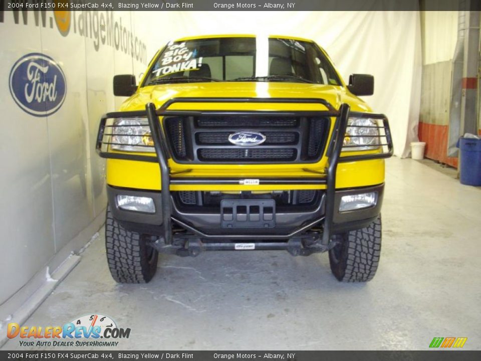 2004 Ford F150 FX4 SuperCab 4x4 Blazing Yellow / Dark Flint Photo #3