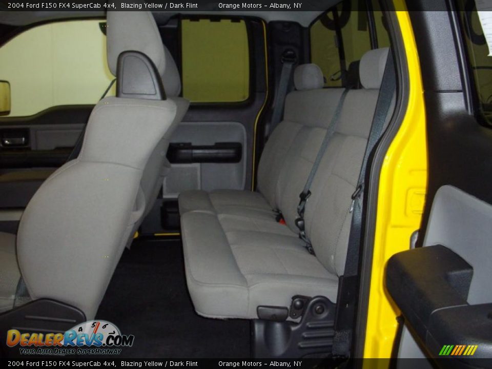 2004 Ford F150 FX4 SuperCab 4x4 Blazing Yellow / Dark Flint Photo #7