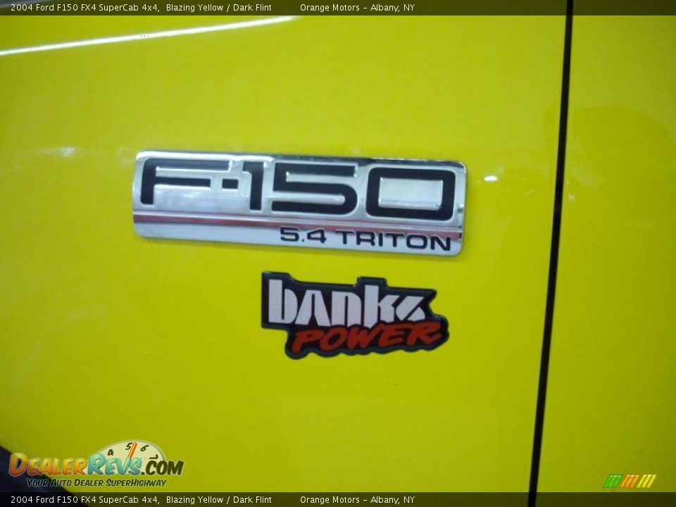 2004 Ford F150 FX4 SuperCab 4x4 Blazing Yellow / Dark Flint Photo #9
