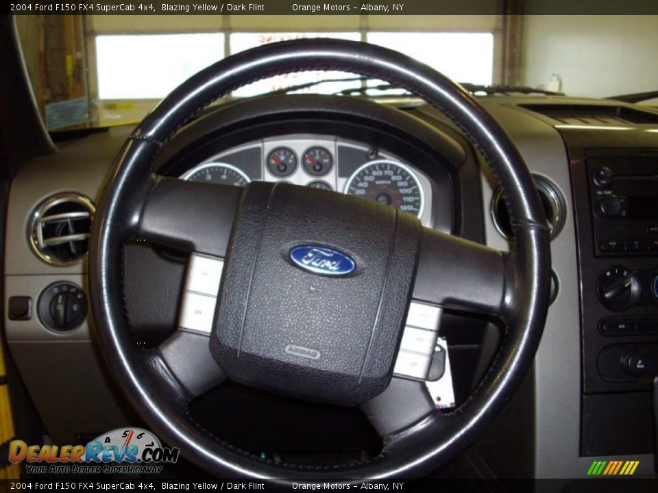2004 Ford F150 FX4 SuperCab 4x4 Blazing Yellow / Dark Flint Photo #11