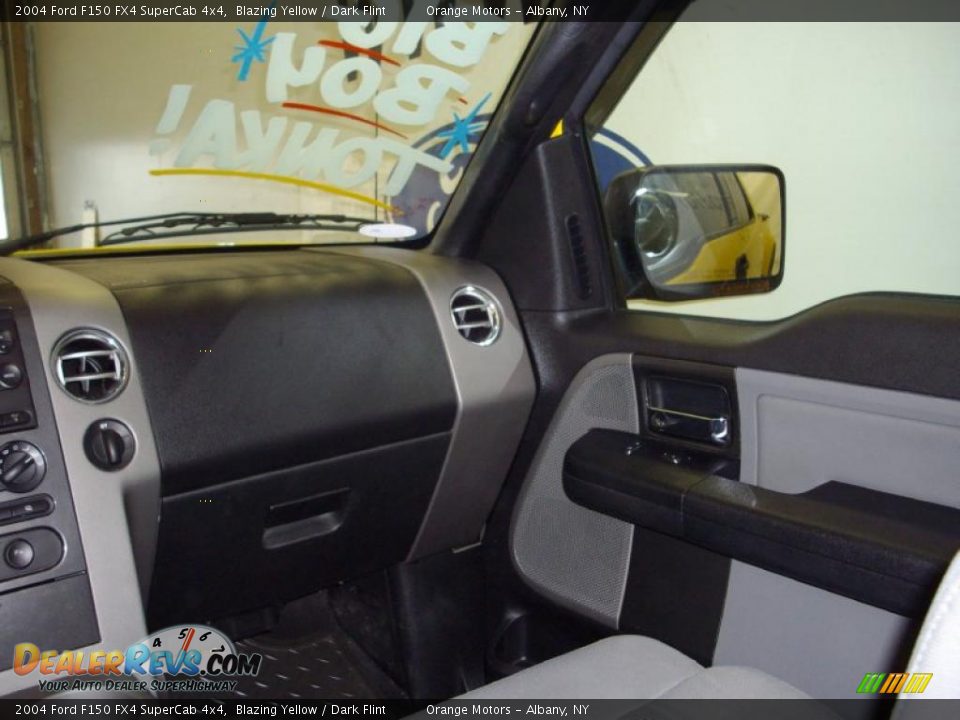 2004 Ford F150 FX4 SuperCab 4x4 Blazing Yellow / Dark Flint Photo #12