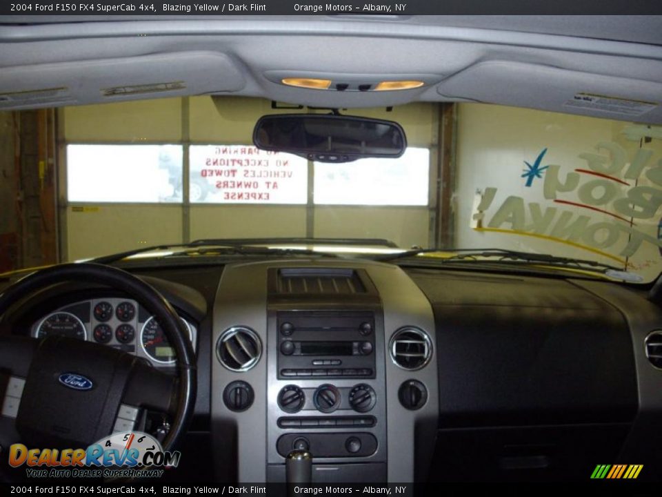 2004 Ford F150 FX4 SuperCab 4x4 Blazing Yellow / Dark Flint Photo #13