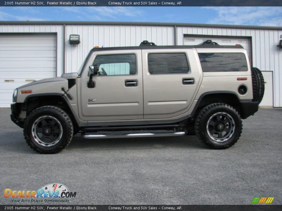 2005 Hummer H2 SUV Pewter Metallic / Ebony Black Photo #3