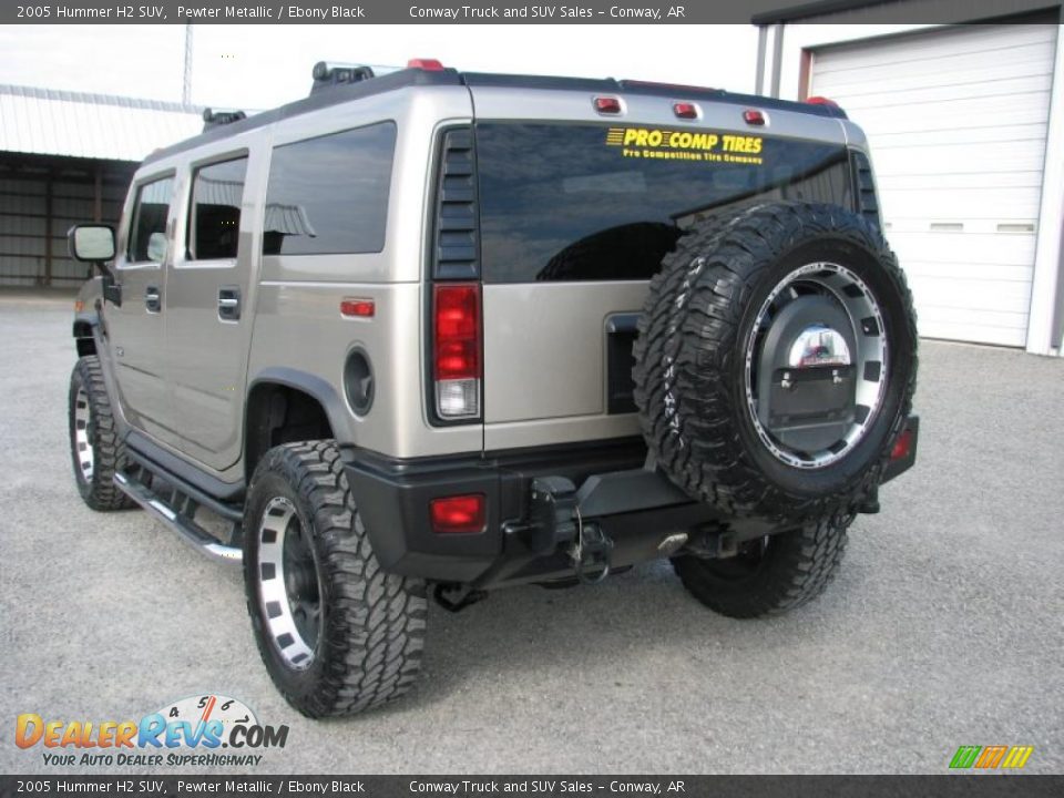 2005 Hummer H2 SUV Pewter Metallic / Ebony Black Photo #4
