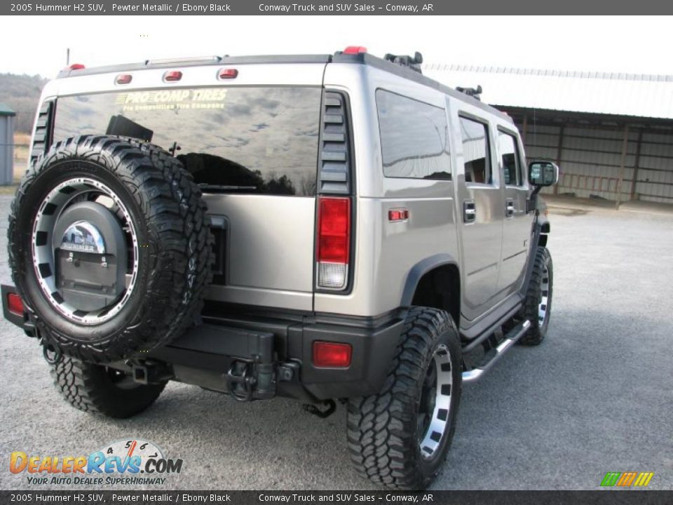 2005 Hummer H2 SUV Pewter Metallic / Ebony Black Photo #5