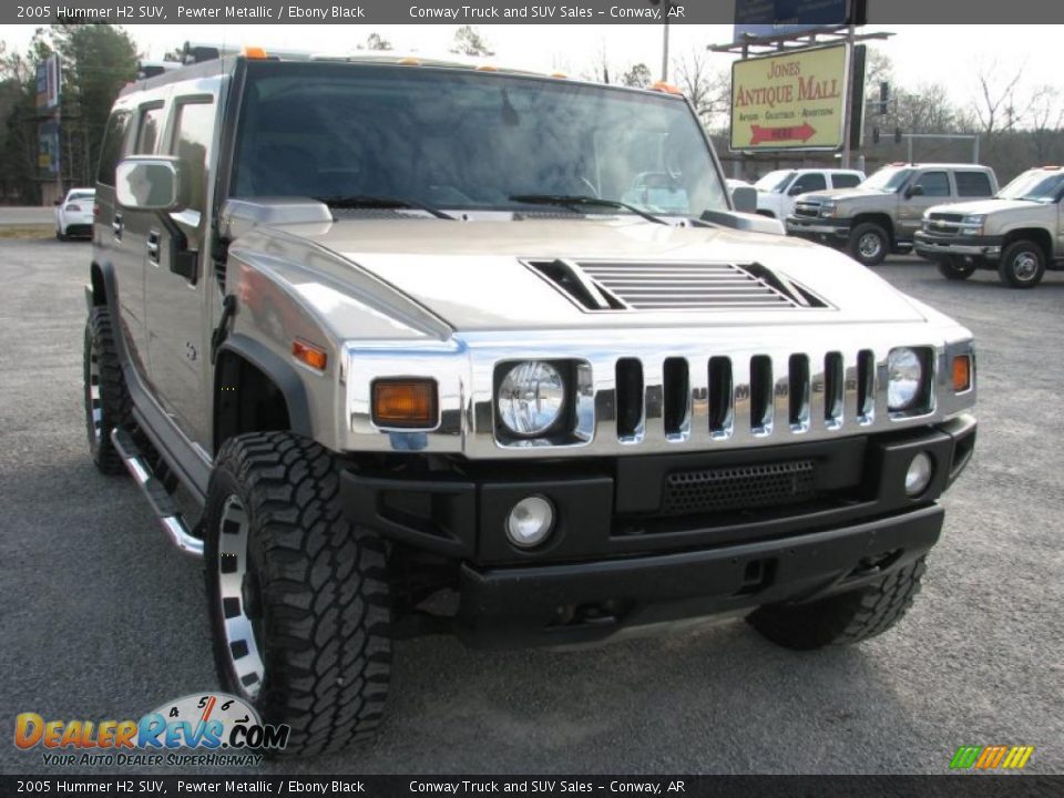 2005 Hummer H2 SUV Pewter Metallic / Ebony Black Photo #6