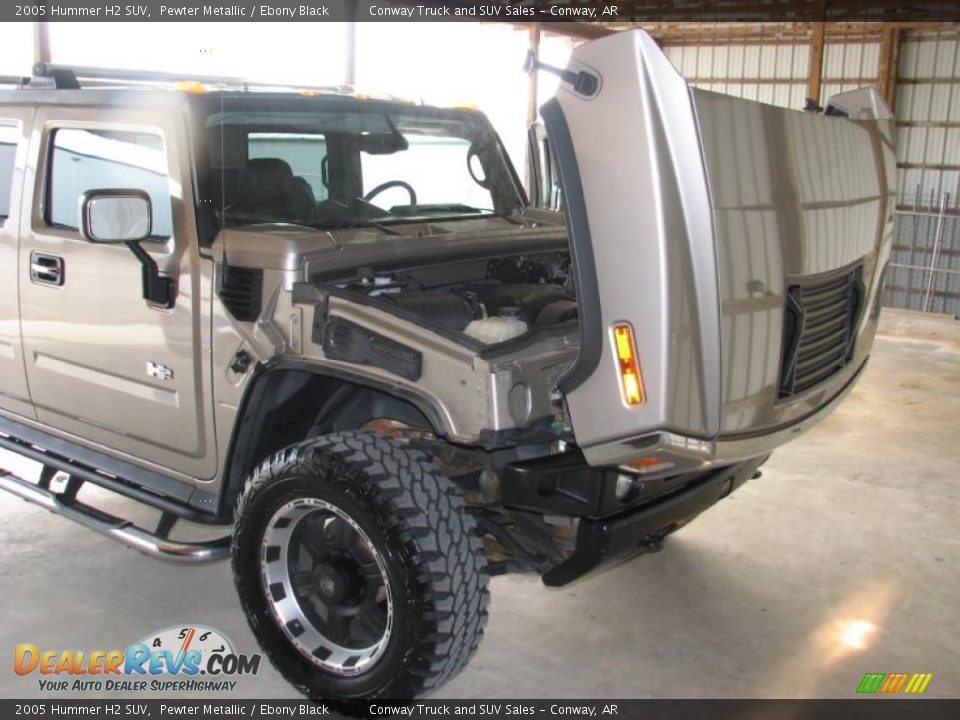2005 Hummer H2 SUV Pewter Metallic / Ebony Black Photo #8