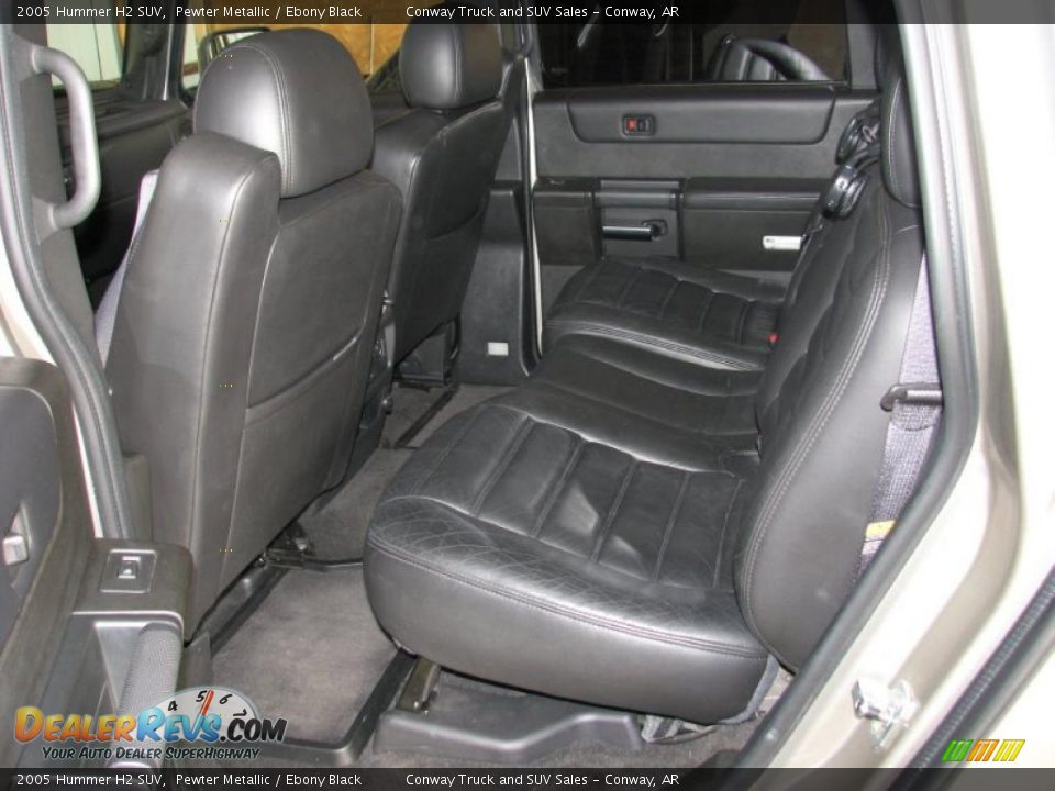2005 Hummer H2 SUV Pewter Metallic / Ebony Black Photo #13