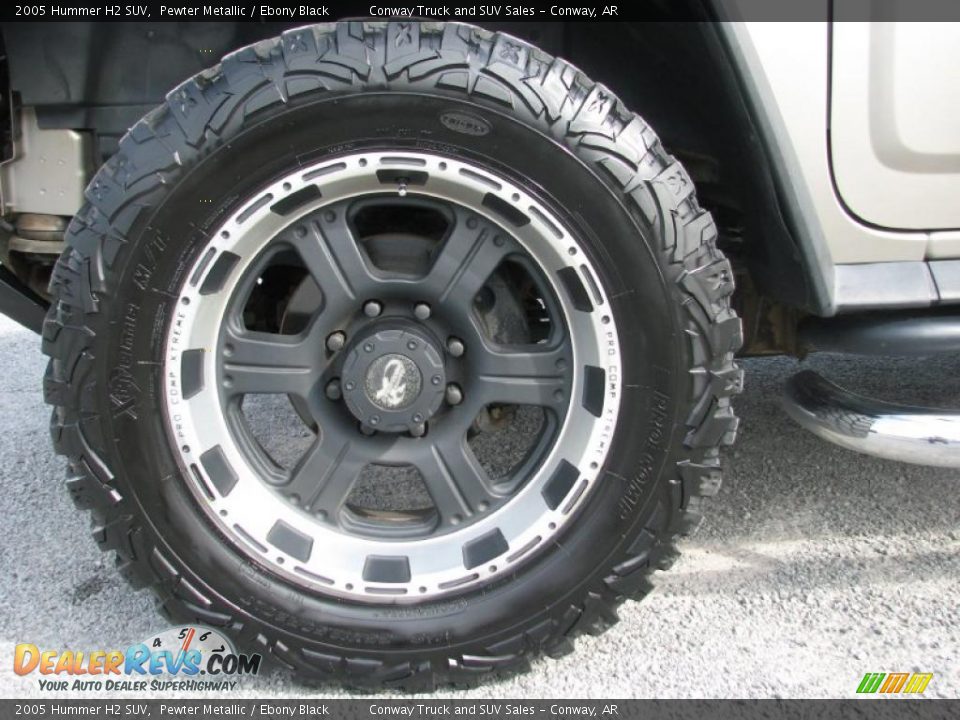 2005 Hummer H2 SUV Pewter Metallic / Ebony Black Photo #21