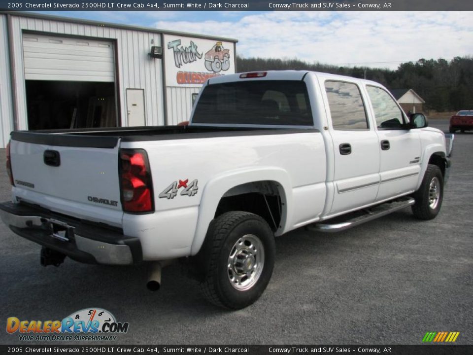 2005 Chevrolet Silverado 2500HD LT Crew Cab 4x4 Summit White / Dark Charcoal Photo #4