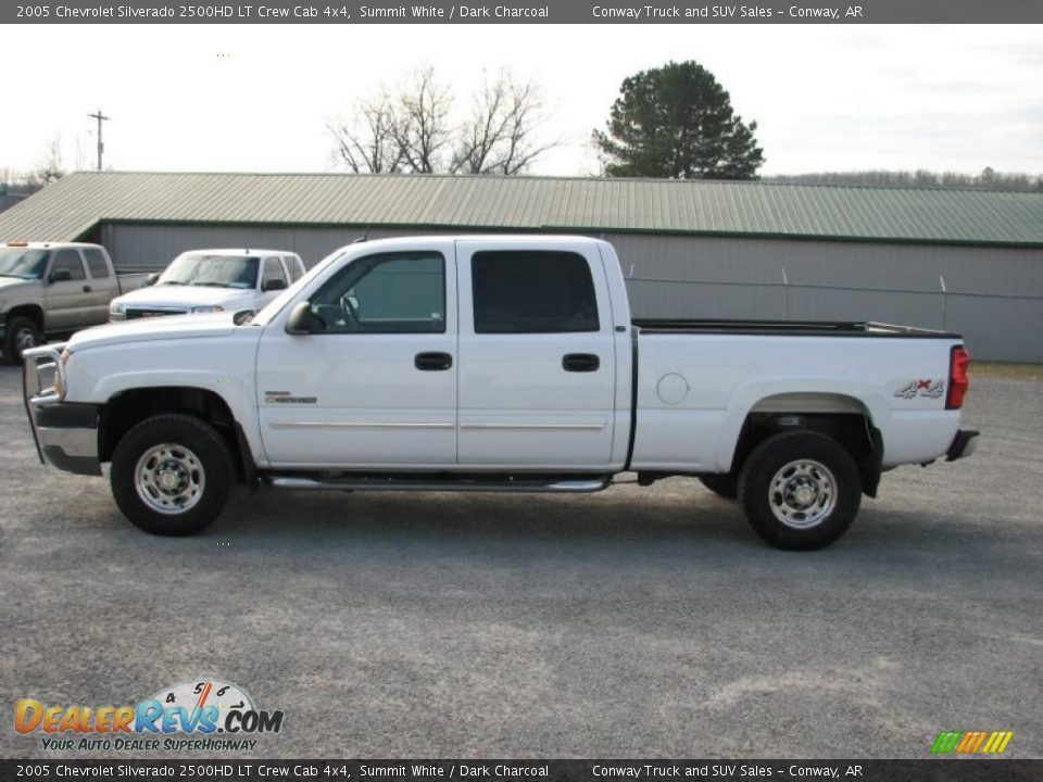 2005 Chevrolet Silverado 2500HD LT Crew Cab 4x4 Summit White / Dark Charcoal Photo #6