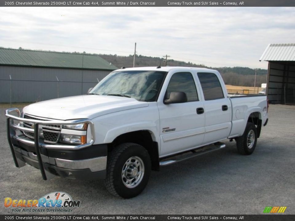 2005 Chevrolet Silverado 2500HD LT Crew Cab 4x4 Summit White / Dark Charcoal Photo #7