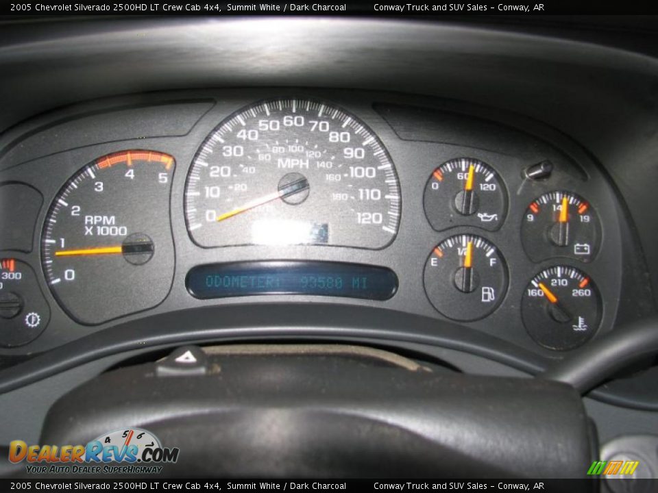 2005 Chevrolet Silverado 2500HD LT Crew Cab 4x4 Summit White / Dark Charcoal Photo #11