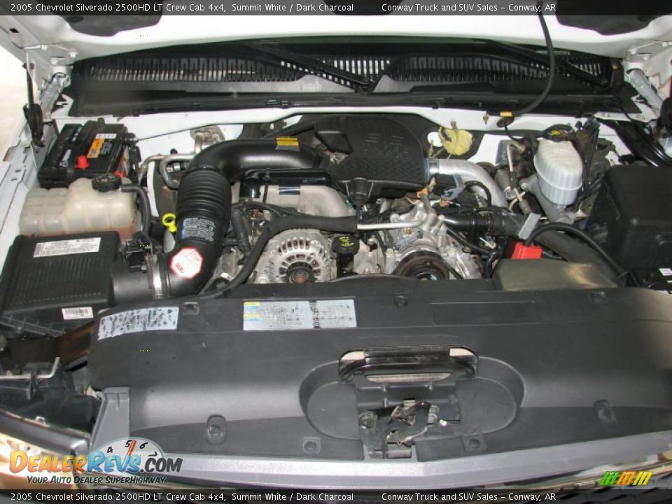 2005 Chevrolet Silverado 2500HD LT Crew Cab 4x4 Summit White / Dark Charcoal Photo #26