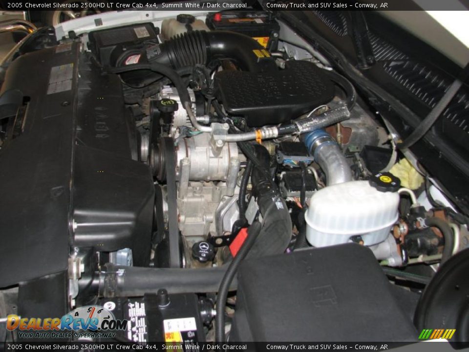 2005 Chevrolet Silverado 2500HD LT Crew Cab 4x4 Summit White / Dark Charcoal Photo #27