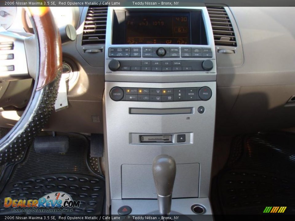 2006 Nissan Maxima 3.5 SE Red Opulence Metallic / Cafe Latte Photo #20