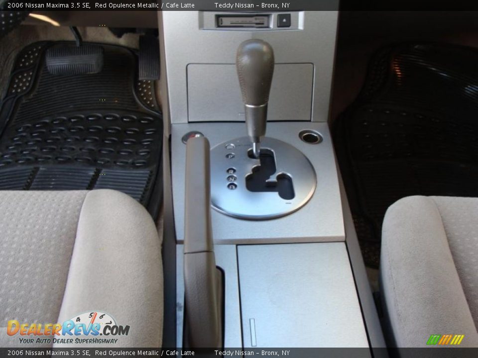 2006 Nissan Maxima 3.5 SE Red Opulence Metallic / Cafe Latte Photo #21