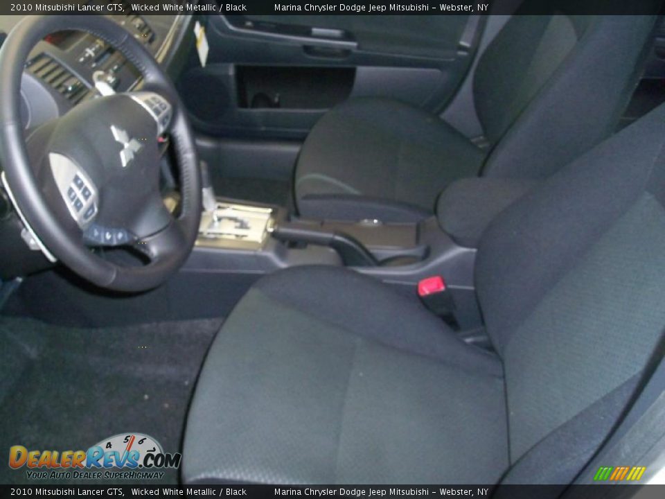 2010 Mitsubishi Lancer GTS Wicked White Metallic / Black Photo #2