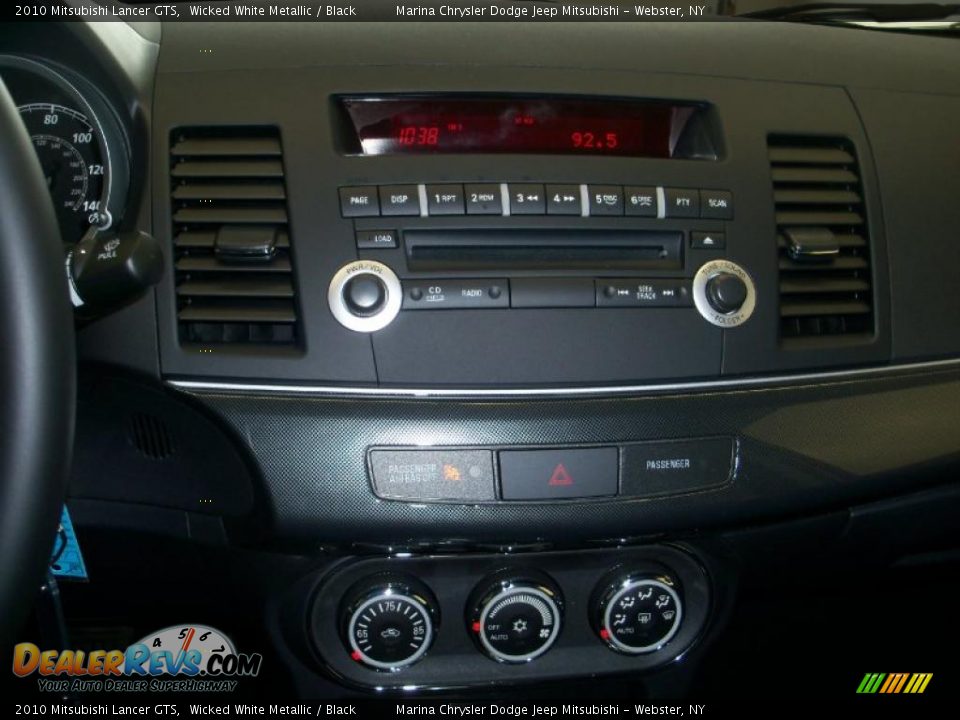 2010 Mitsubishi Lancer GTS Wicked White Metallic / Black Photo #3
